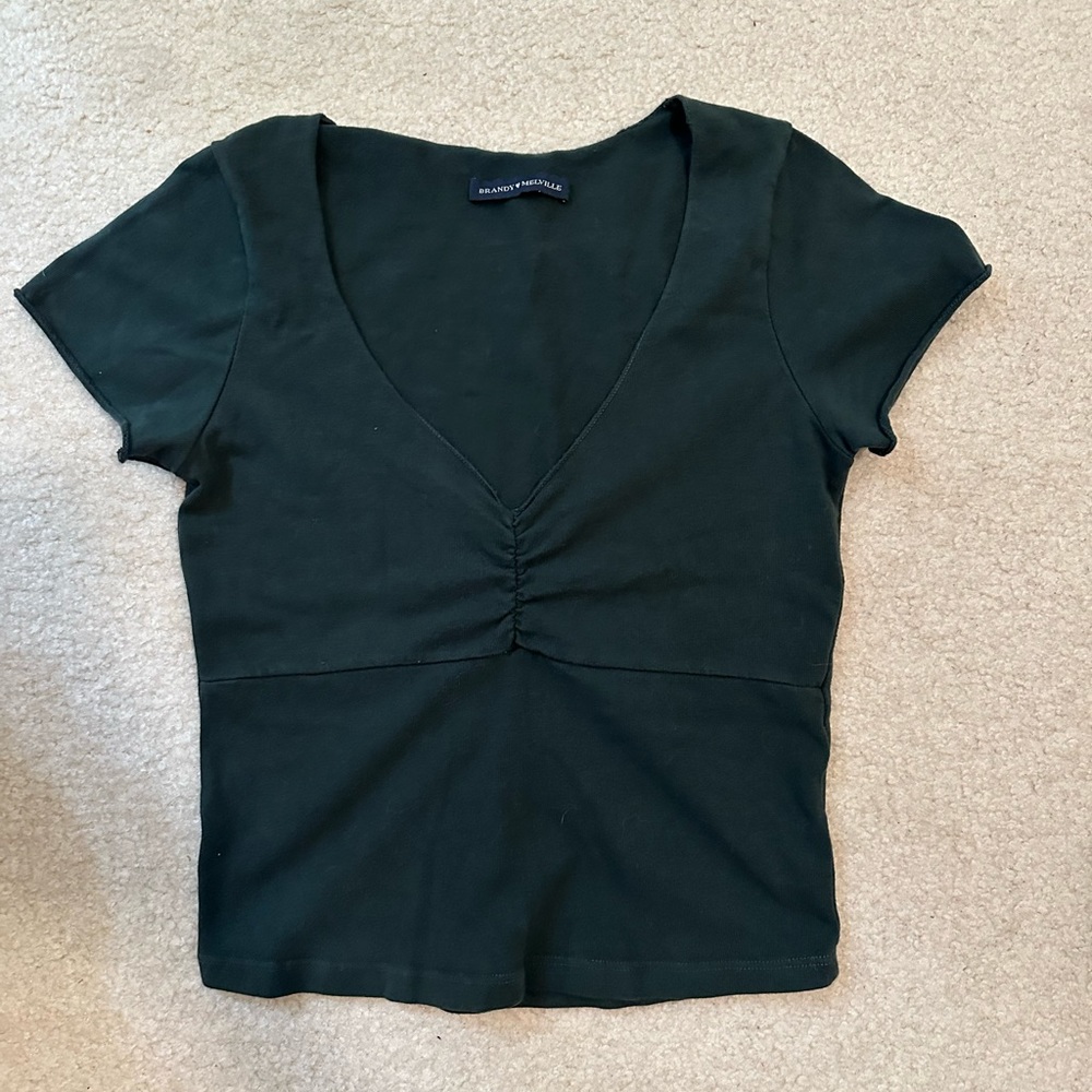 Brandy Melville top green *discontinued*